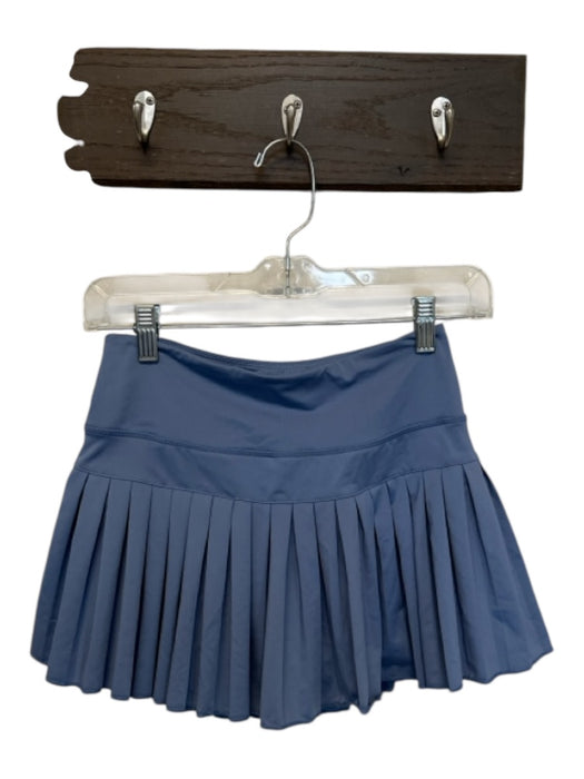 Gold Hinge Size Est 6 Blue Polyester Ruffle Accent Mini built in shorts Skirt Blue / Est 6