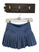 Gold Hinge Size Est 6 Blue Polyester Ruffle Accent Mini built in shorts Skirt Blue / Est 6