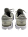 On Cloud Shoe Size 10.5 Gray & White Synthetic Knit Lace Up Cloudtec Sneakers Gray & White / 10.5