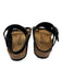 Birkenstock Shoe Size 9 Black Leather Cork Sole toe strap Ankle Buckle Sandals Black / 9