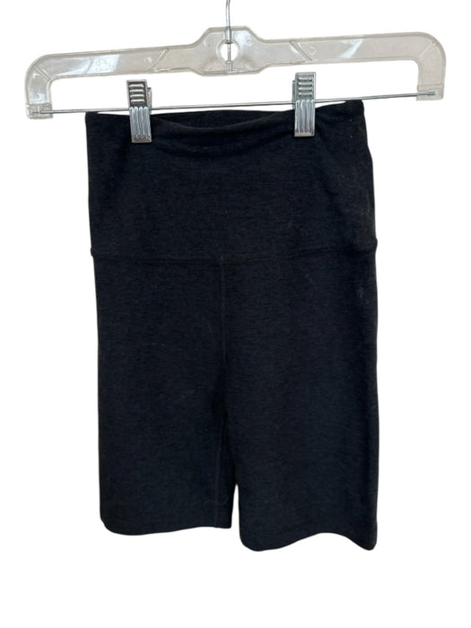 Beyond Yoga Size XS Black High Waist Heathered Bike Shorts Athletic Shorts Black / XS