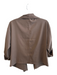 Max Studio Size Est S Brown Polyester 3/4 Sleeve solid color Open Front Cardigan Brown / Est S