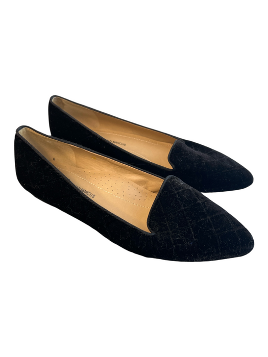 Neiman Marcus Shoe Size 8 Black Manmade Material Pointed Toe Velvet Flat Shoes Black / 8