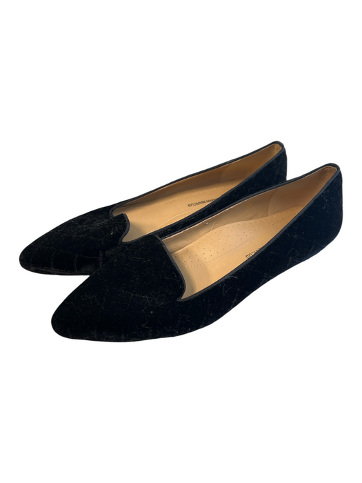 Neiman Marcus Shoe Size 8 Black Manmade Material Pointed Toe Velvet Flat Shoes Black / 8