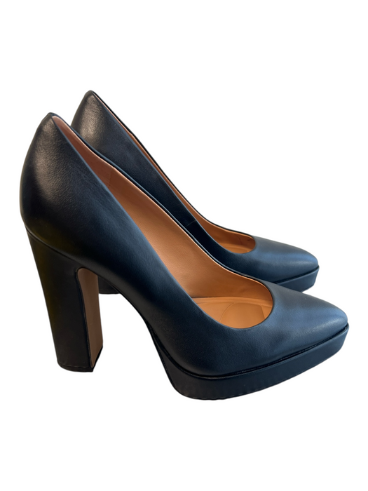 Jessica Simpson Shoe Size 8 Black Pleather Pointed Toe solid color Heels Black / 8