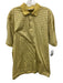 Augusta Natl Golf Size L Yellow & Blue Cotton Striped Polo Men's Short Sleeve Yellow & Blue / L