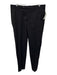 Zanella Size 35 Navy Blue Wool Blend Plaid Dress Men's Pants Navy Blue / 35