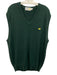 Augusta Natl Golf Size XL Green Silk Woven Accent Vest Men's Sweater Green / XL