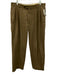 Billy Reid Size 34 Brown Wool Solid Dress Cuff Men's Pants Brown / 34