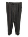 Armani Size 34 Gray Wool Blend Twill Dress Cuff Men's Pants Gray / 34