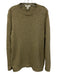 Zegna Size L Tan Cotton Blend Knit Crew Neck Men's Sweater Tan / L