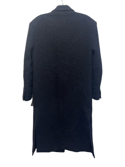 Sandro Size 36 Navy Blue cotton, polyester, wool Double Breasted Lapel Coat Navy Blue / 36