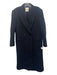 Sandro Size 36 Navy Blue cotton, polyester, wool Double Breasted Lapel Coat Navy Blue / 36