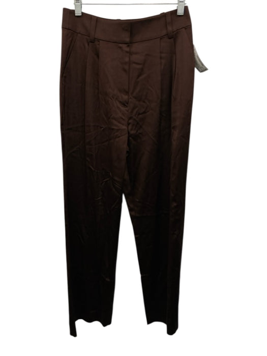 Favorite Daughter Size 4 Brown Viscose & Rayon High Rise Zip Fly Pleat Pants Brown / 4