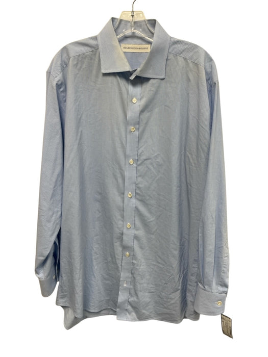 Holderness & Bourne Size XL Blue & White Plaid Button Down Long Sleeve Shirt Blue & White / XL