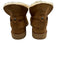 Ugg Shoe Size 9 Brown & Cream Suede leather Faux Shearling Strap Detail Booties Brown & Cream / 9