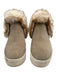 J/Slides Shoe Size 9M Gray & Beige Suede leather Faux Fur High Top Sneakers Gray & Beige / 9M