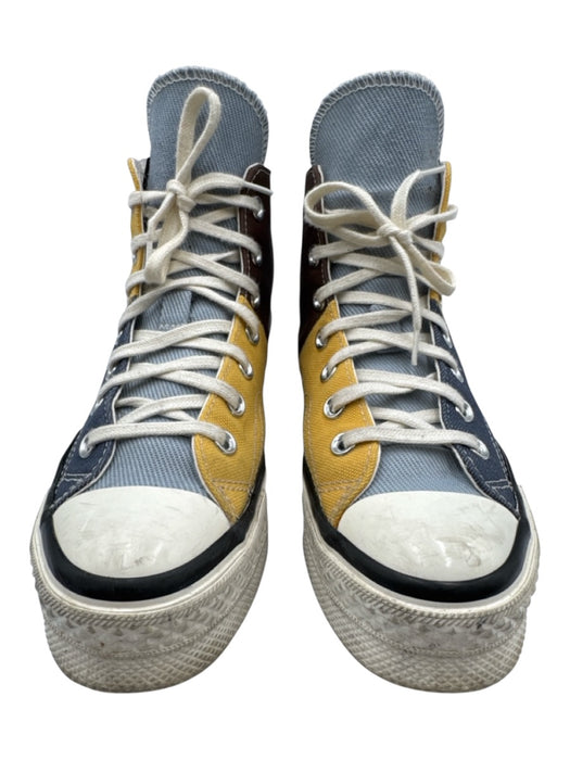 Converse Shoe Size 6.5 Blue, Yellow & Brown Canvas Rubber Outsole Lace Up Shoes Blue, Yellow & Brown / 6.5