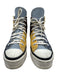 Converse Shoe Size 6.5 Blue, Yellow & Brown Canvas Rubber Outsole Lace Up Shoes Blue, Yellow & Brown / 6.5