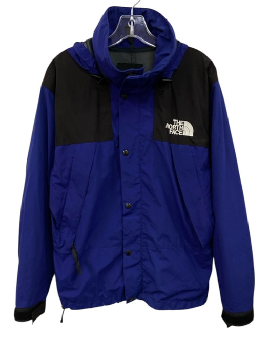 The North Face Size S Blue & Black Nylon Blend Long Sleeve Zip Up Hood Jacket Blue & Black / S