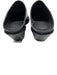 Fendi Shoe Size 38.5 Black Leather Mule semi- pointed toe Block Heel Shoes Black / 38.5