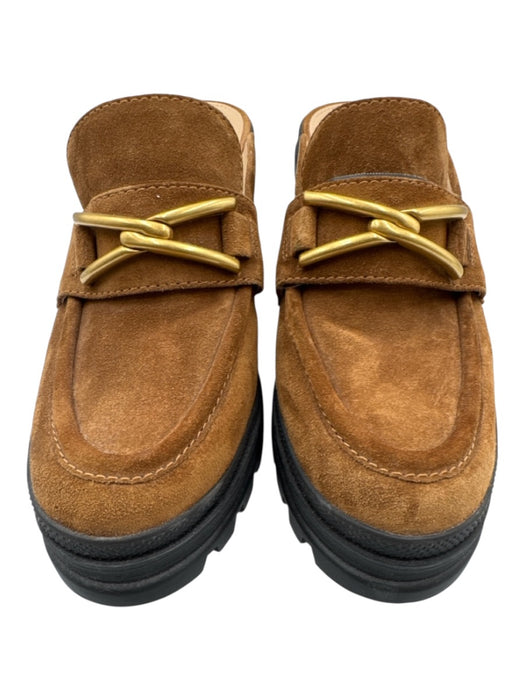 Veronica Beard Shoe Size 8 Black, Brown & Gold Leather & Suede Loafer Shoes Black, Brown & Gold / 8