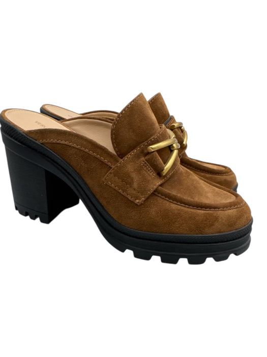 Veronica Beard Shoe Size 8 Black, Brown & Gold Leather & Suede Loafer Shoes Black, Brown & Gold / 8