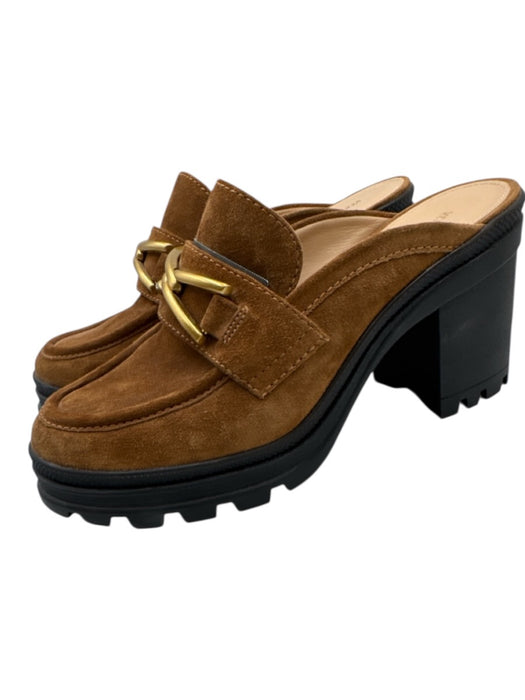 Veronica Beard Shoe Size 8 Black, Brown & Gold Leather & Suede Loafer Shoes Black, Brown & Gold / 8