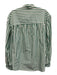 Rails Size S Green & White Cotton & Lyocell Striped Front Pocket Long Sleeve Top Green & White / S