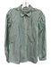 Rails Size S Green & White Cotton & Lyocell Striped Front Pocket Long Sleeve Top Green & White / S