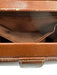 Gucci Brown Leather Bamboo Handle Gold Hardware Turnlock Purse Brown / M