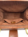 Gucci Brown Leather Bamboo Handle Gold Hardware Turnlock Purse Brown / M