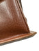 Gucci Brown Leather Bamboo Handle Gold Hardware Turnlock Purse Brown / M