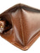Gucci Brown Leather Bamboo Handle Gold Hardware Turnlock Purse Brown / M
