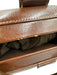 Gucci Brown Leather Bamboo Handle Gold Hardware Turnlock Purse Brown / M