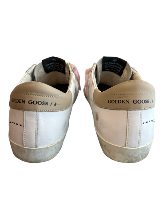 Golden Goose Shoe Size 37 White Leather Round Toe Lace Up Sneaker Shoes White / 37