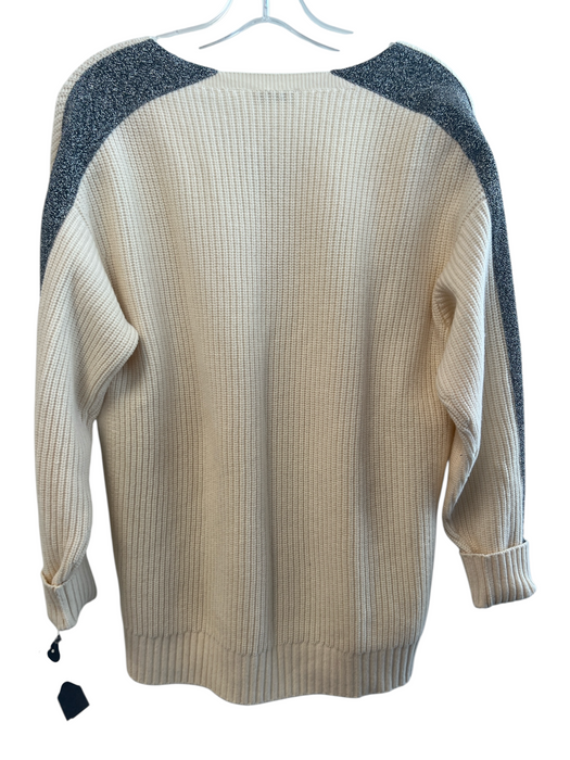 Akris Size Est L Beige Wool & Cashmere Knit Long Sleeve Seam Detail Sweater Beige / Est L