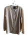 Lysse Size S Beige Cotton Blend Long Sleeve solid color Round Neck Top Beige / S