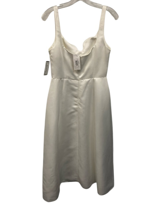 Elliatt Size S White Polyester Sleeveless Sweetheart Neckline Back Zip Dress White / S