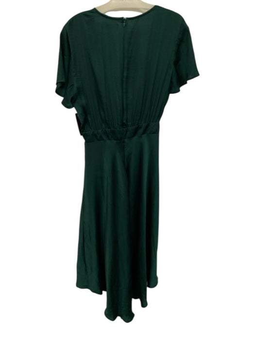 Petal + Pup Size 6 Emerald Green Polyester Flutter Cap sleeve Tie Bust Dress Emerald Green / 6