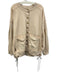 Pilcro Size S Beige Cotton Crew Neck Inside Out Design Button Up Oversize Jacket Beige / S
