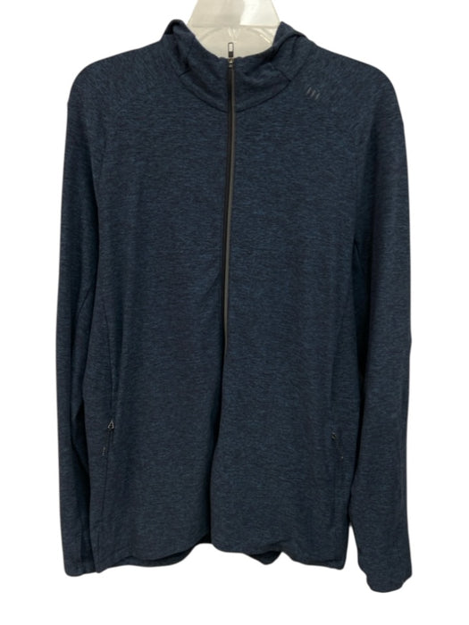 Lululemon Size L Blue Synthetic Heathered Athletic Hoodie Men's Jacket Blue / L