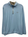 Peter Millar Size L Light blue Synthetic Solid Quarter Zip Long Sleeve Shirt Light blue / L