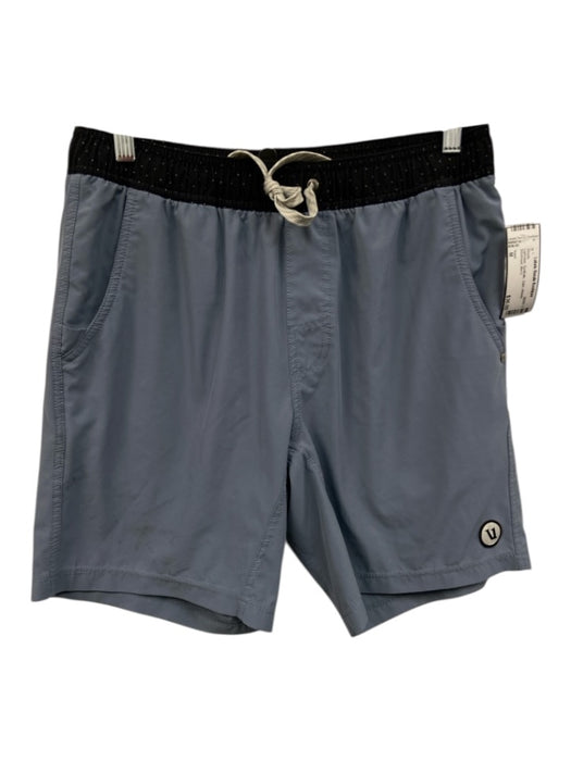 Vuori Size M Light blue Synthetic Solid Athletic Men's Shorts Light blue / M