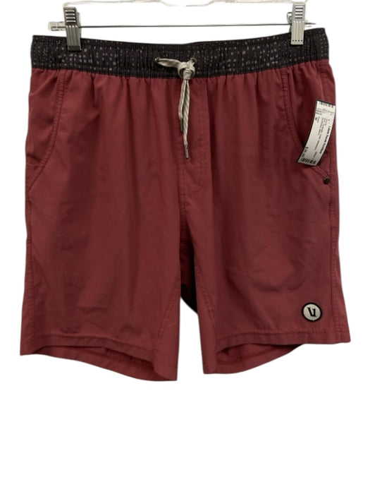 Vuori Size M Red Synthetic Solid Athleisure Men's Shorts Red / M