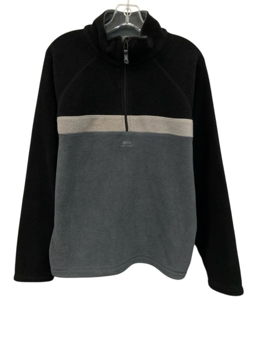 Helley Hansen Size L Gray Synthetic fleece Quarter Zip Men's Jacket Gray / L
