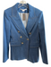 Veronica Beard Size 10 Blue Denim Cotton Blend Double Breast Blazer Blue Denim / 10