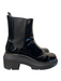 Stuart Weitzman Shoe Size 9.5 Black Patent Leather Round Toe Platform Booties Black / 9.5