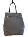 Furla Gray Leather sMOOTH 1 handle Draw Cord Bucket Bag Gray / Small