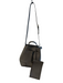 Furla Gray Leather sMOOTH 1 handle Draw Cord Bucket Bag Gray / Small